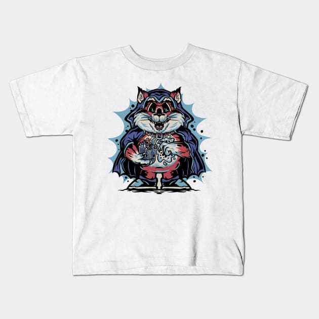 Halloween cat Kids T-Shirt by Digital-Zoo